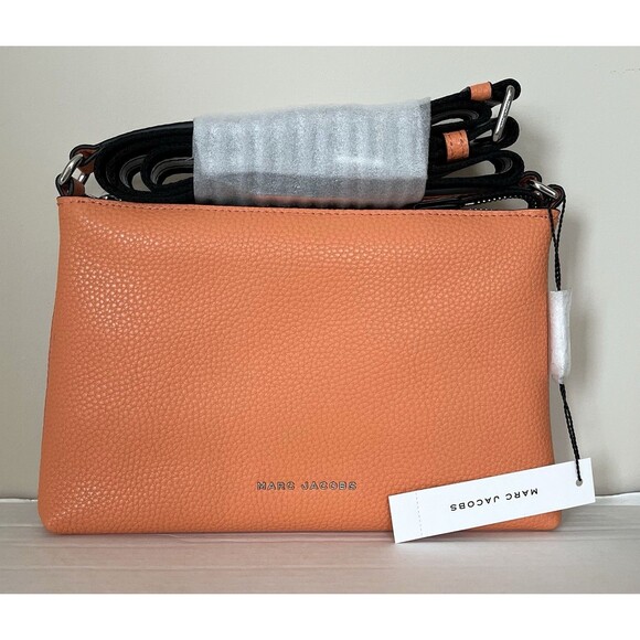 New Marc Jacobs Cosmo Crossbody Pebble Leather Melon - Picture 1 of 7